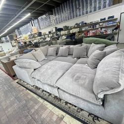 Soft Charming Fabric Sectional Sofa 6 Piece