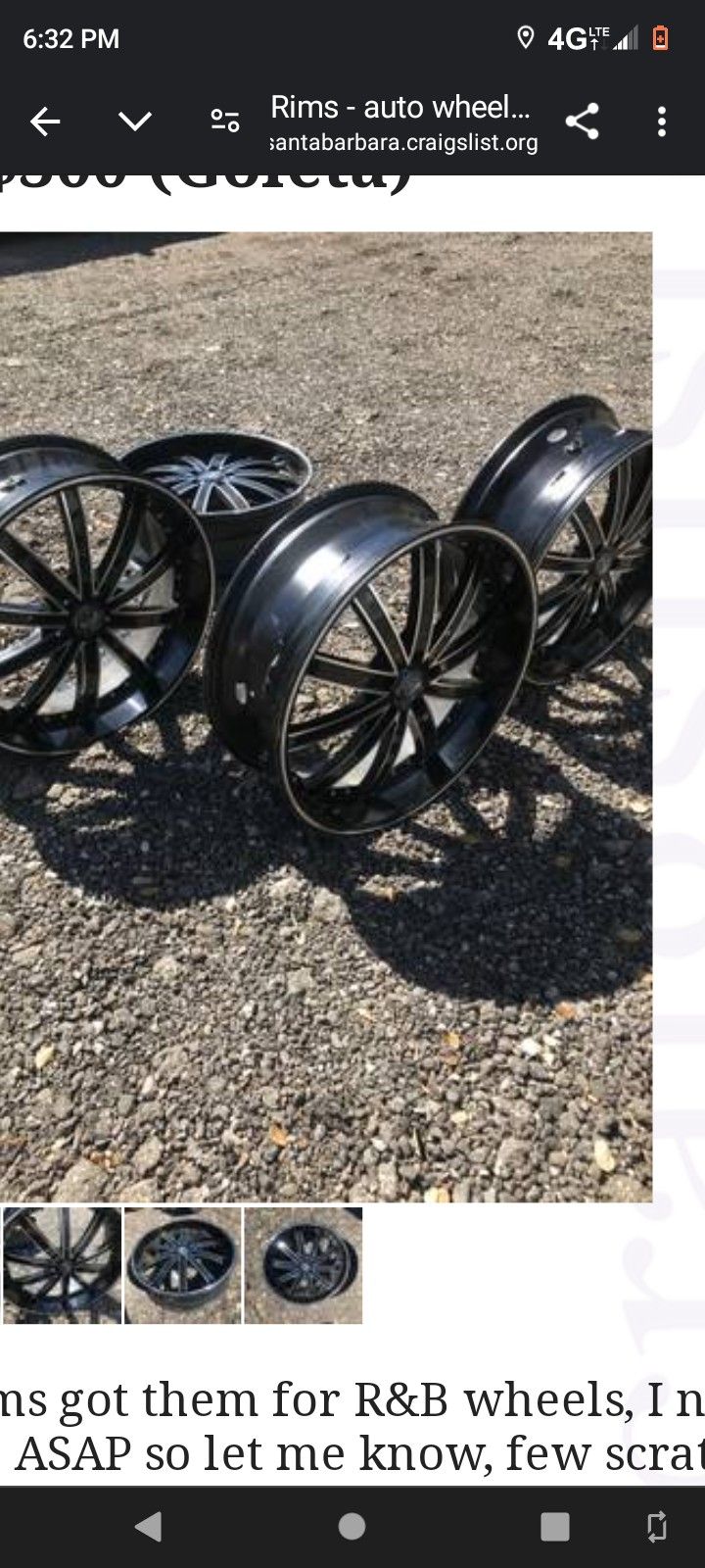 380$ Obo 22"  Rims Only