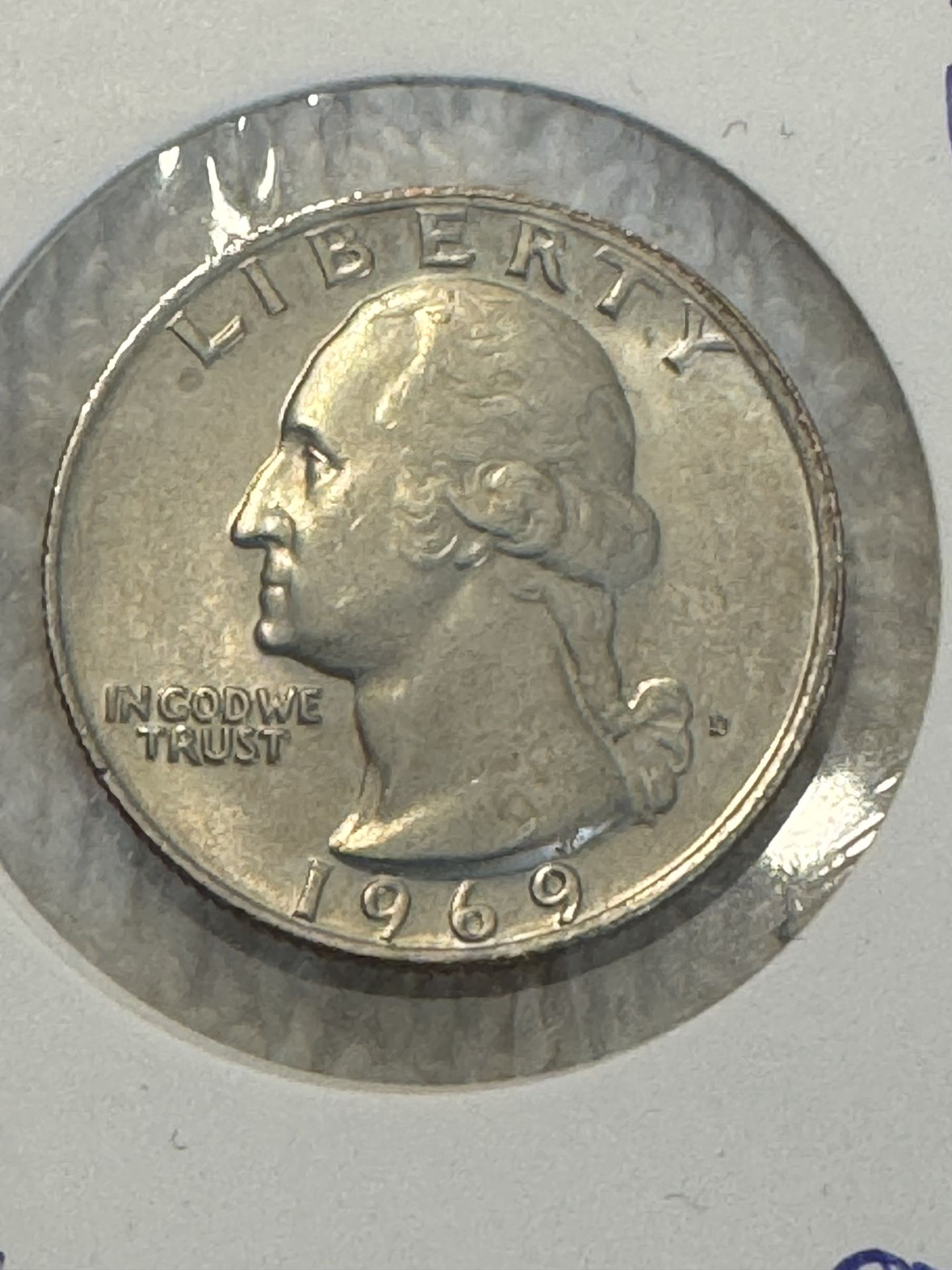 1969-D Washington Quarter (BU)#1