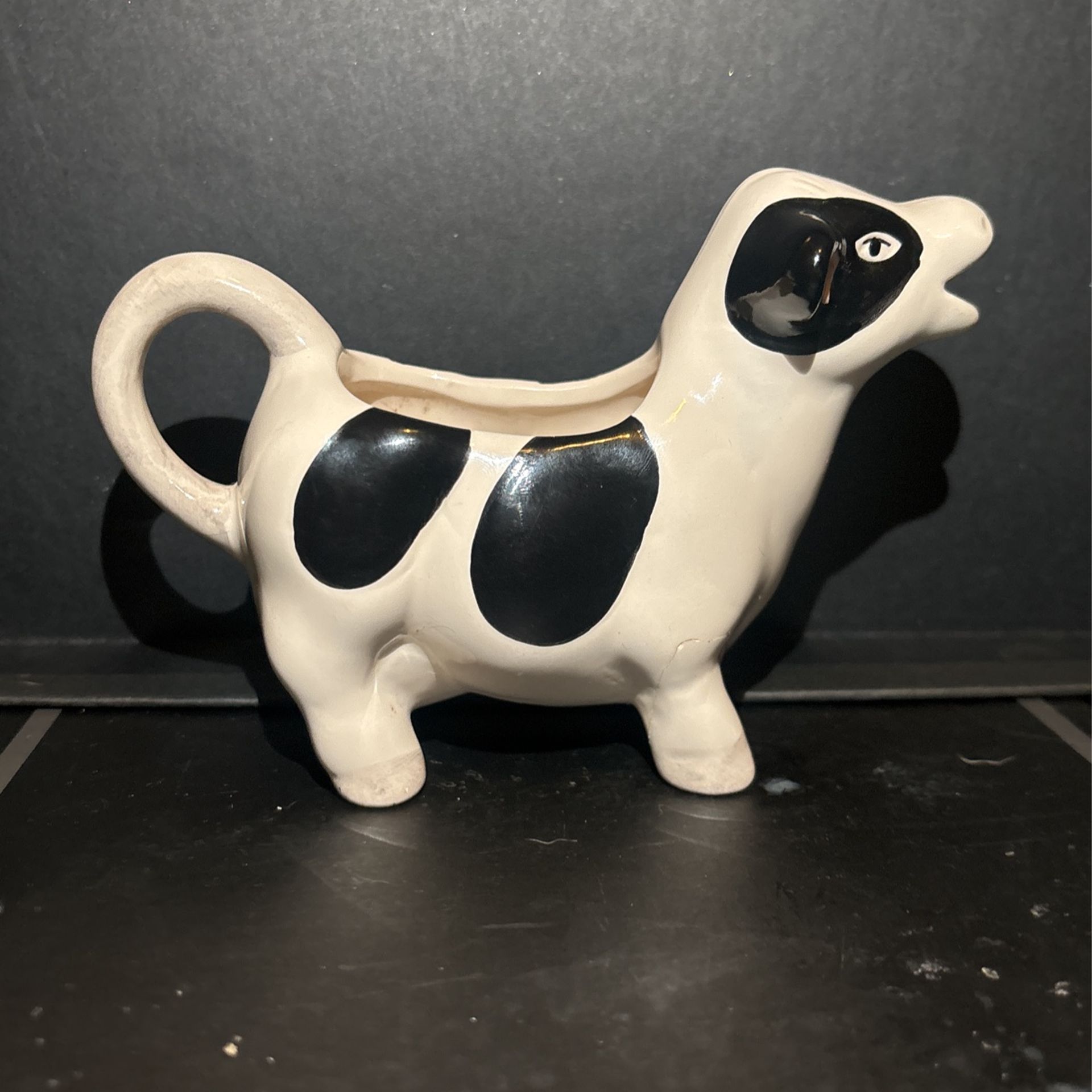 porcelain cow Gravy Boat