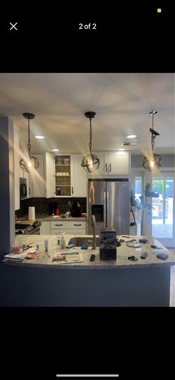 3 Pendant Lights $10 Each