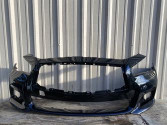 2014-2017 Infinity Q50 Front Bumper Oem Pintura Nueva Color Black Good Condition