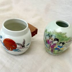 Porcelain Bird Feeder And Water Dish