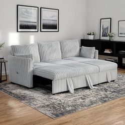 SECTIONAL W / PULL OUT