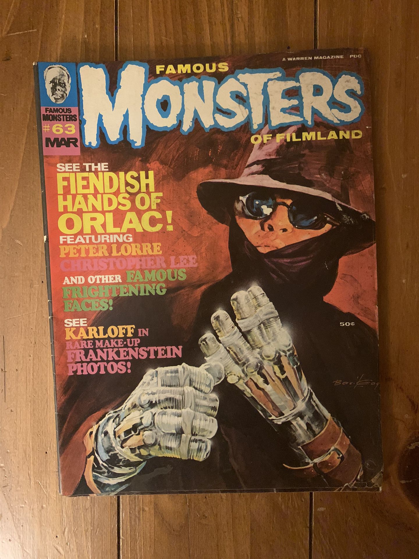 Vintage Famous Monsters Of Filmland No. 63 March  1970