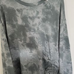 New Women's Plus Size 2xl Scoop Neck Ruched Camo Sweatshirt(cash & pick up only) Thumbnail