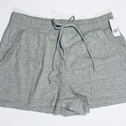 GAP Gray Drawstring Shorts Women’s Medium NWT