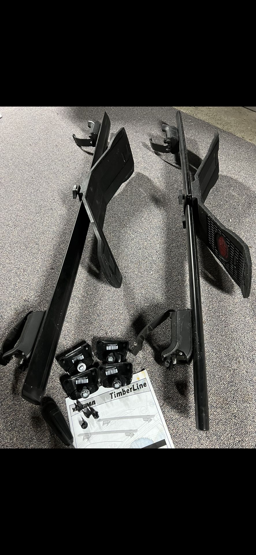 Yakima Timberline cross bars with Yakima Timberline towers