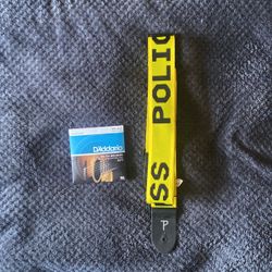 Guitar Strap And Brand New Strings 
