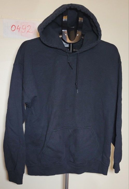 Gildan Heavy Blend Black Hoodie - Size L (0492)