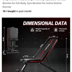 Weight Bench Press Adjustable Strength Workout