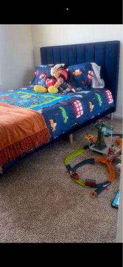 Queen Bedframe and mattress