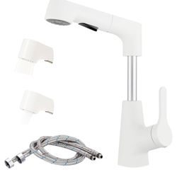 Weixiaoba Bathroom Faucet Pull Out with 2 Mode Sprayer Spout