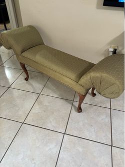 Vintage Upholstered Bench