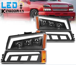 LED DRL Projector Headlights