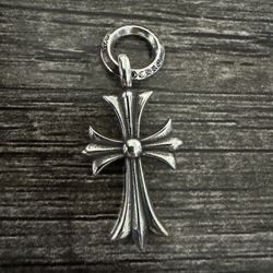 Real 925 Silver Chrome Hearts Pendant 
