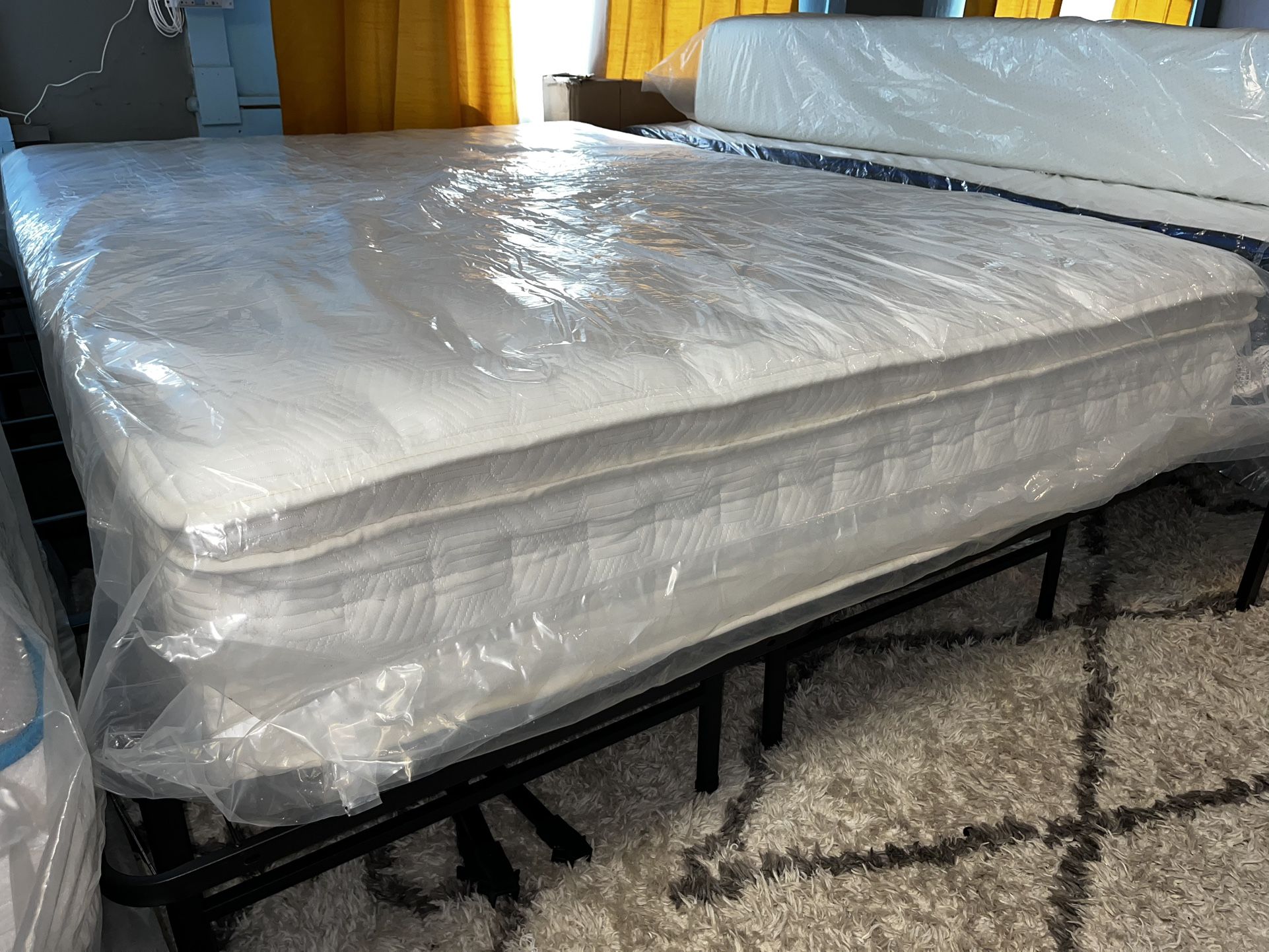 New 12” Queen Size Hybrid Comfort Firm CoolGel Mattress ✅ Financing Available With $0 Down ✅