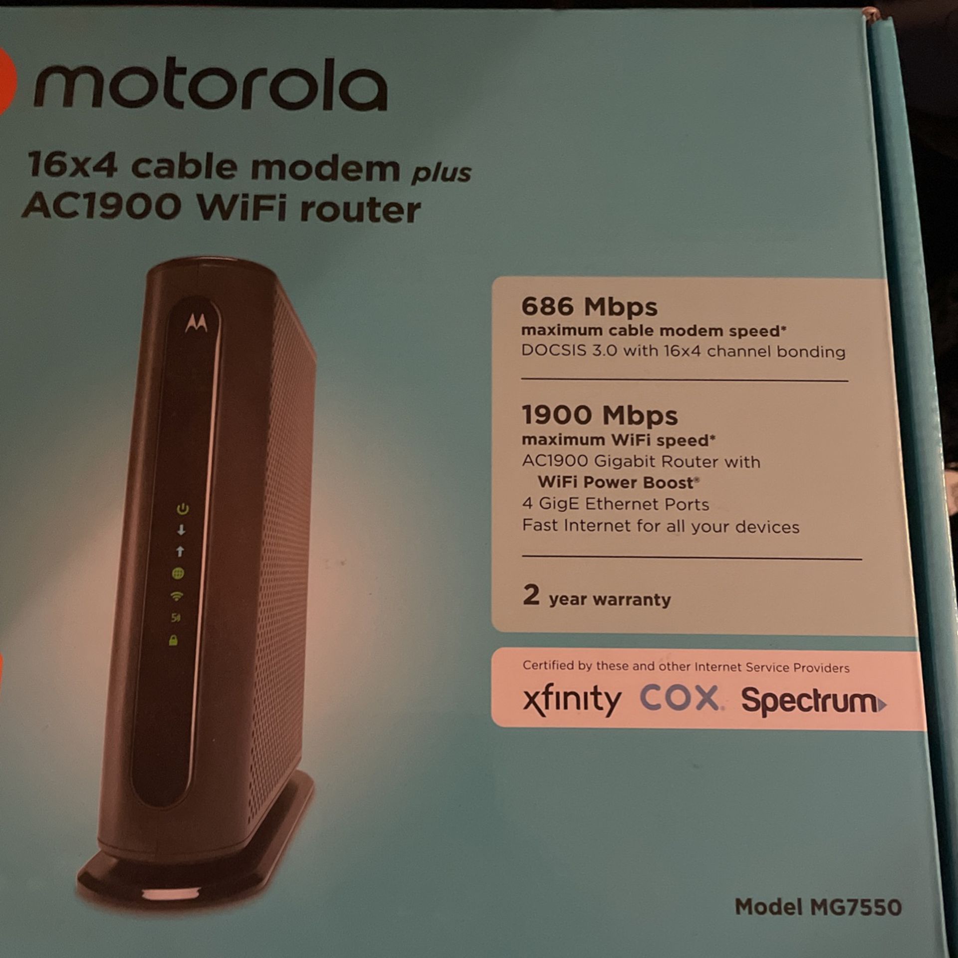 Motorola Modem/router Mg7550