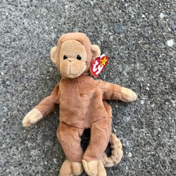 Rare 1995 Bongo The Monkey Beanie Baby With Tags