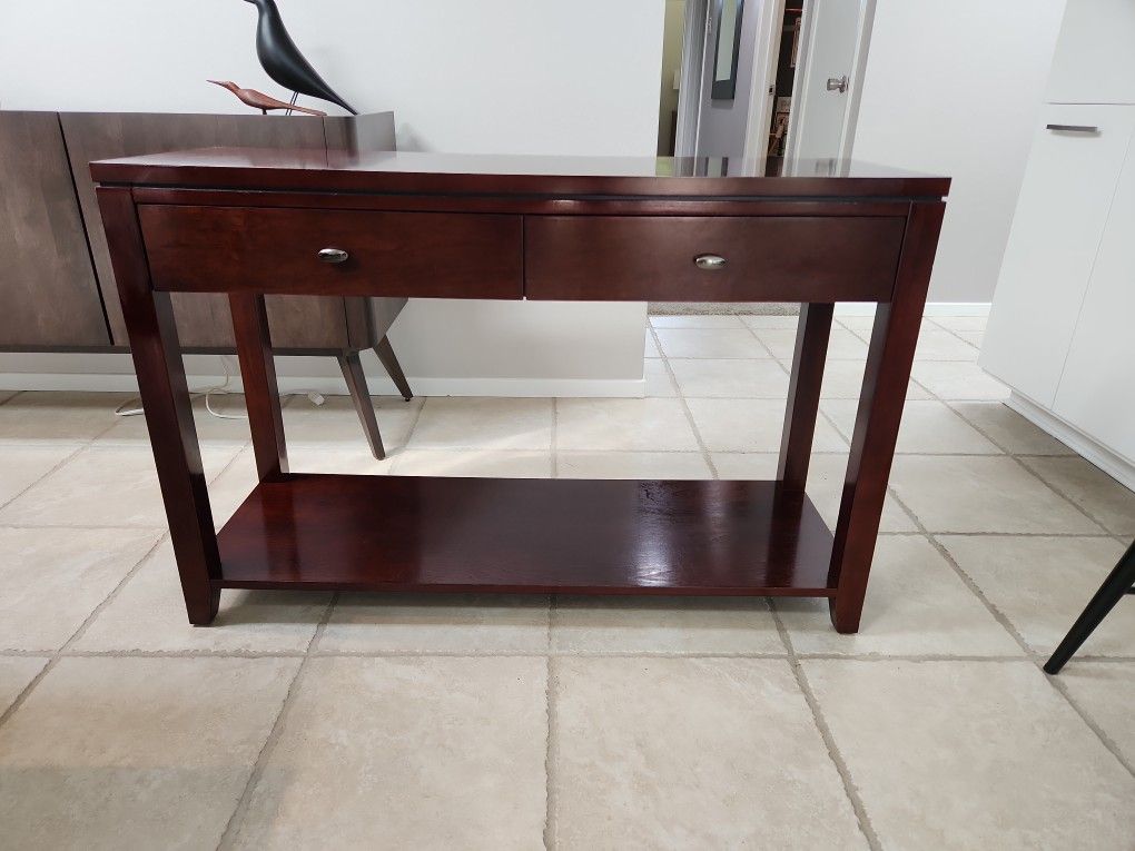 KINGSTON CONSOLE / SOFA TABLE BY CRATE AND BARREL