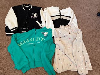 Girls Jacket and Zip-Up Bundle – 4 Pieces