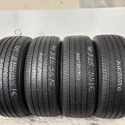 Set 4 Tires 215 55 16 Firestone Ft140 High Tread No Repairs