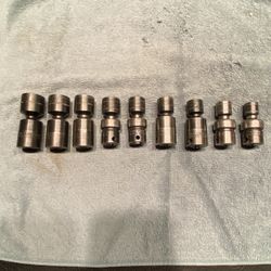 Snap-On 3/8 Impact Swivel 6 Point Sockets