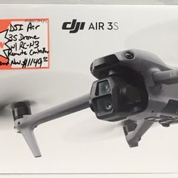 DJI Air 3S Drone W/ RC-N3 Remote Controller Brand New 