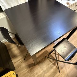 Ikea Bjursta Bar Height Table With 4 Chairs 