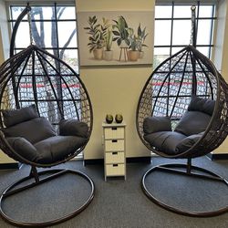 New Inbox Set Of Two Swing Chairs With Cushions(we Finance And Deliver)