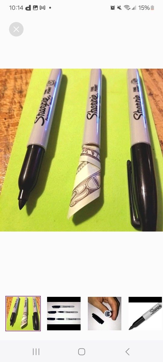 Sharpie Stash Decoy Marker Secret Sharpie-STILL WORKS-Hidding Spot Robber Proof