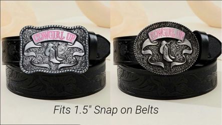 Cowgirl up western Belt Buckle several styles Sold sep. SHIPPING AVAILABLE