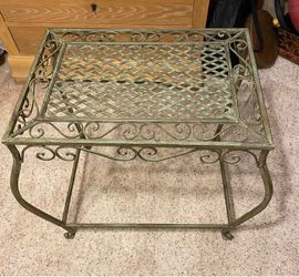 28” w x 17” wide x 26.5” tall metal table