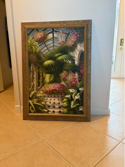 Framed conservatory garden