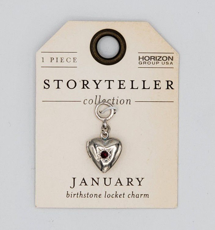 Horizon Storyteller Collection January Birthstone Locket Charm