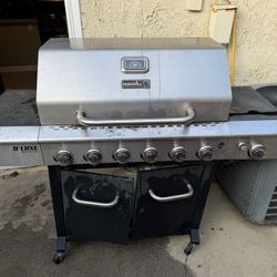 6 Burner BBQ With Side Cooker