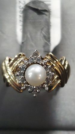 ⚪PEARL AND 💎RING