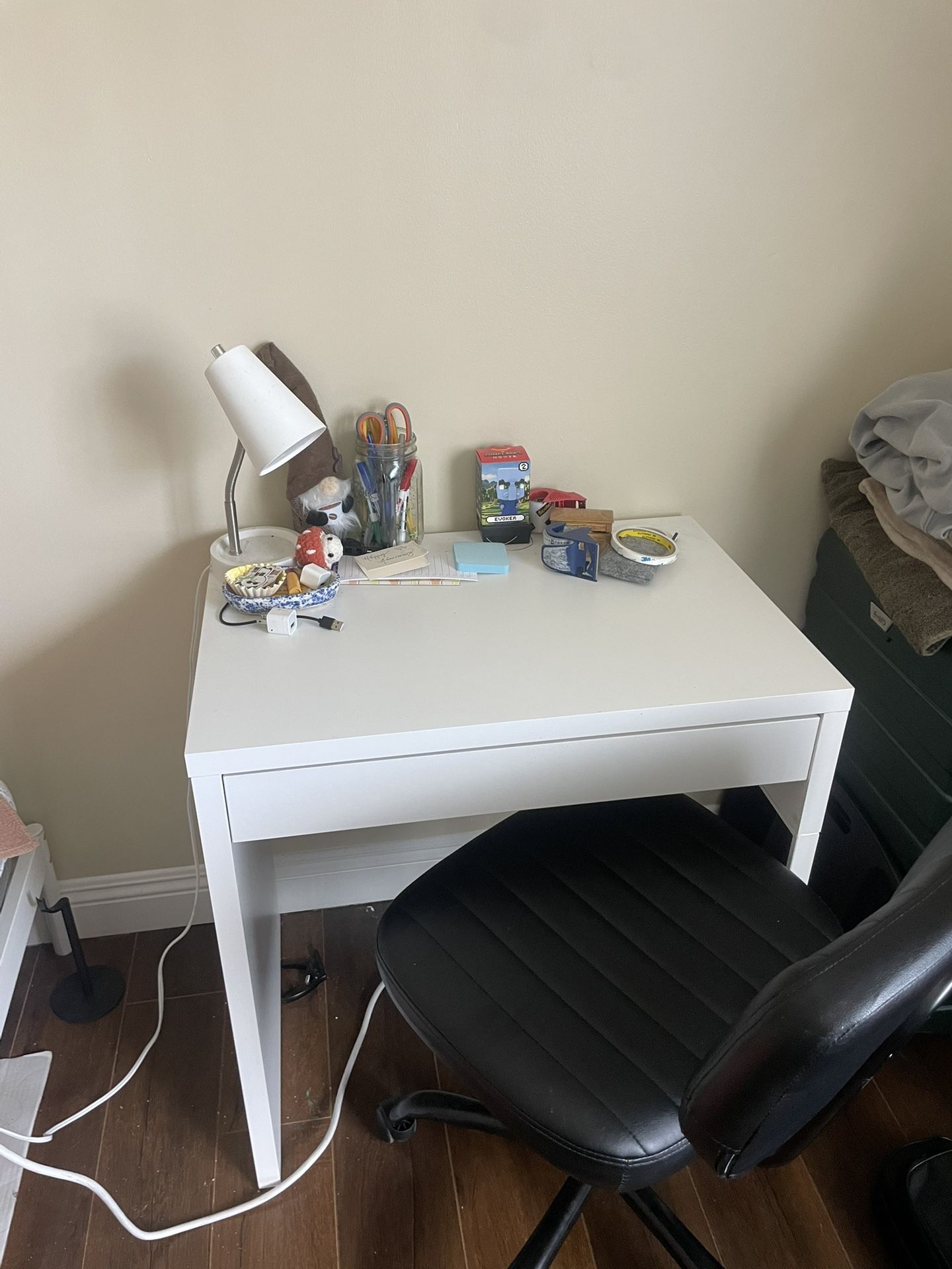 MICKE IKEA Desk and Swivel Chair
