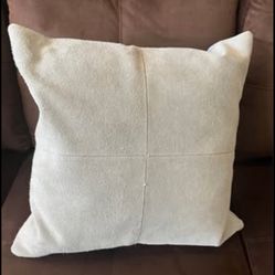 Grey  Suede Pillow