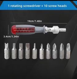 1pc Multi-angle Selection Screwdriver, Multi-functional Tool