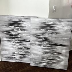 Luxury Modern Canvas Wall Art ( $40 Each ) - 1 Left!