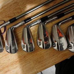 Wilson Staff Model Blade Golf Iron Set (5,6,7,8,9,W) - Graphite Shafts (Flex) 