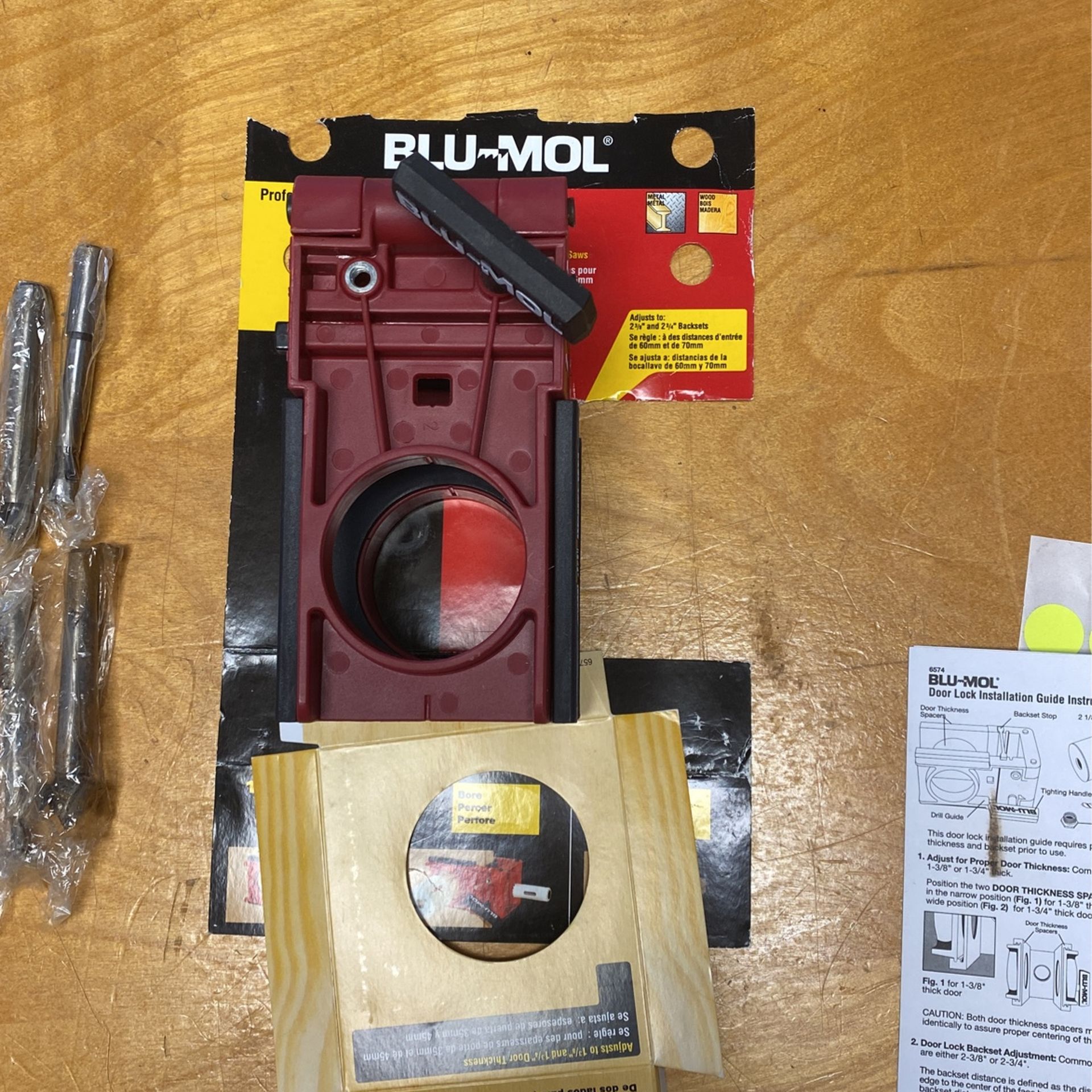 BLU-MOL. Door Lock Installation Kits(open Box)