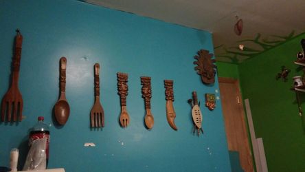 Hand crafted tiki decor