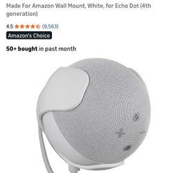 Wall Mount For Echo Dot 2 Pack (4th Gen) White 
