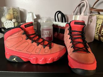 Air Jordan 9 Retro Chile Red Men 10 1/2