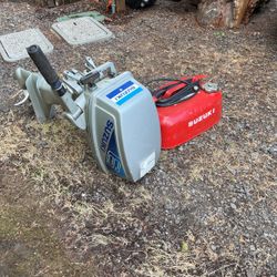 Suzuki 2 Cycle Boat Motor With Gas Can For Free