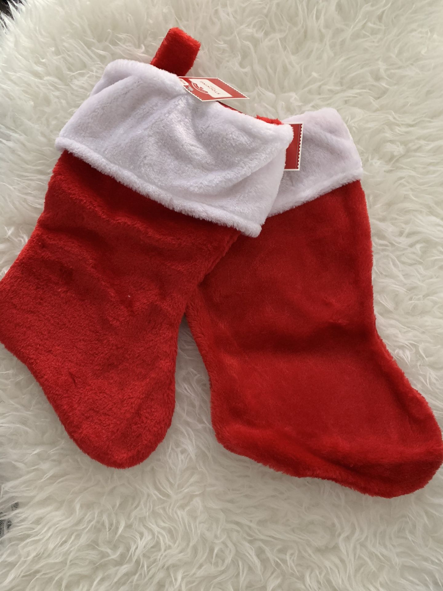 Stocking Red And White