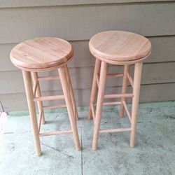 29 inch oak swivel bar stools