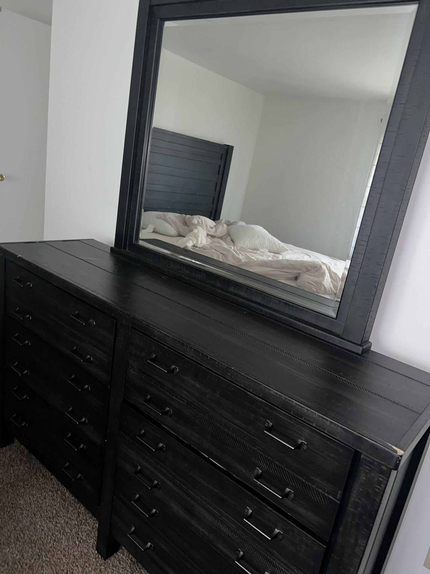 Queen Bed Frame With Dresser 